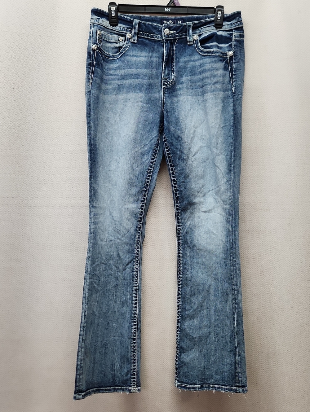 Miss Me Light-Mid Wash Flared Jeans